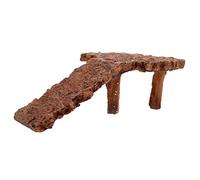 PartyKindom Reptile Basking Platform for Aquariums Natural Rock Design Turtle Climbing Dock Resin Habitat Decor for Turtles Lizards and Other Reptiles for Aquatic Tanks and Terrariums