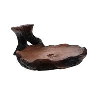 PartyKindom Resin Wood Hydroponic Flower Pot Tray for Indoor Plants Large Drip Tray Drainage for Water Culture for Succulent and Brazilian Plants