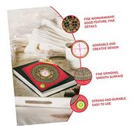 PartyKindom Retro Chinese Feng Shui Pan Craft Compass Ornament Home Decoration with Traditional Scale Fine Workmanship for Office and Garden Display