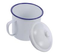 PartyKindom Retro Enamel Tea Cup Heat Resistant Vintage Drinking Mug Capacity Household Cup for Coffee Tea Hot Creative Holiday Parties and Friends Random Color