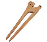 PartyKindom Retro Hair Fork Stick for Women Elegant Bun Hairpin Polished Surface for Parties Festivals and Daily Wear Durable Design with Zodiac Tiger Motif