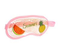 PartyKindom Reusable Cooling Eye Mask Gel Pad Fruit Pink Ice Compress Therapy Eye Patch for Camping Nap Sleep Care