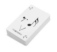 PartyKindom Rhythm Poker Flashcards Set Music Note Training Cards for Beginners Students Boys and Girls Music Education Practice Tool Rhythm Theory Learning Game Activity