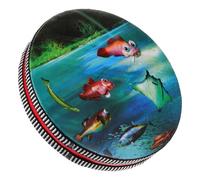 PartyKindom Round Ocean Drum Educational Beads Boys and Girls Musical Instrument Wave Sound Healing Instrument Ocean Drum for Boy Girl