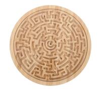 PartyKindom Round Wooden Labyrinth Maze Board for Balance Training Puzzle for Early Education and Group Play Portable Handheld Marble Maze Game Enhancing Coordination and Critical Thinking