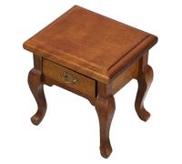 PartyKindom Scale Rustic French Style Wooden Side Table for Bedroom Living Room Accessories Realistic Craftsmanship Practical Storage
