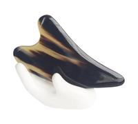 PartyKindom Scraping Massage Tool Scrape Board 11cm Thick Natural Horn Facial Care Trigger Point Therapy for Family and Friends Skin Treatment