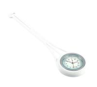 PartyKindom Silicone Nurse Watch Flexible Pocket Round Watch Medical Fob for Nurses Doctors Healthcare Professionals White