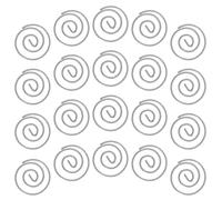 PartyKindom Silver Metal Circular Paper Clips Lightweight Iron Decorative Clips 10pcs for Document Sorting and Home Document Management for Teachers and Students