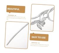 PartyKindom Silver Metal Pearl Hair Pins for Women Lightweight Durable French Hanfu Hair Accessories Elegant Design for Buns Ponytails and Updos Portable Vintage Chinese Style