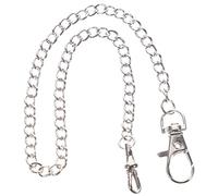 PartyKindom Silver Metal Watch Chain with Circular Spring Buckle Sl hic Style Skin-Friendly and Easy to Use for DIY Jeans and Pocket Watch Accessories