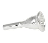 PartyKindom Silver Plated Tuba Mouthpiece Brass Replacement Part for Tuba Musical Instrument for Music Studio and Quiet Lab Use