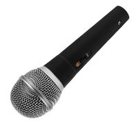 PartyKindom Simulation Interview Microphone Mini Small News Anchor Microphone Prop Party Microphone Prop Fake Microphone Prop Fake Mic News Microphone Fake Microphone Black Plastic