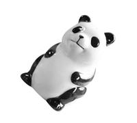 PartyKindom Small Panda Shaped Ceramic Spice Jar Compact Salt and Pepper Shaker for Kitchen Cooking Cute Seasoning Container and Portable Condiment Storage for Home Use