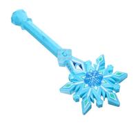PartyKindom Snowflake Fairy Stick Wand for Blue Light Up Magical Rod Party Dress Up for Birthday Stage Performance Princess Role Play Sparkly and Elegant Design