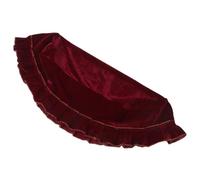 PartyKindom Soft Pleuche Piano Bench Cover Stretchable Protector with Macrame Washable Single Stool Slipcover for Living Room Bedroom and Kitchen Elegant Slip Design