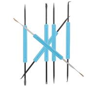 PartyKindom Solder Assist Tool Double Sided Set 6Pcs with Hardened Tips Ergonomic Handle for PCB Circuit Board Repair Electronics Soldering Kit Sky-Blue