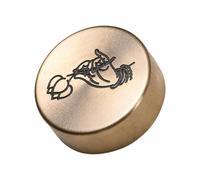 PartyKindom Solid Copper Paperweight Round Calligraphy Weight for Chinese Painting and Writing Metal Paperweights for Calligraphy Beginners Smooth Edges Safe to Touch Traditional Art Supplies