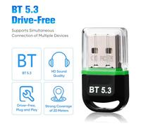 PartyKindom Stable Transmission Wireless Usb Adapter Easy to Use for Laptop Green Rtl804