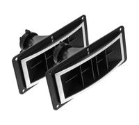 PartyKindom Stage Speaker Tweeter Horn 10 Inch Brushed Plastic with LED Light 2pcs Black 198x82mm for Live Sound and Audio Monitoring