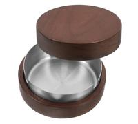 PartyKindom Stainless Steel Ashtray Cigarette Accessory Smoking Accessory Round Ashtray for Indoor
