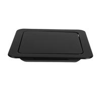 PartyKindom Stainless Steel Embedded Trash Bin Cover Bathroom Tabletop Trash Recessed Lid round Sleek Modern Design Convenient Swing Lid Versatile Use for Kitchen Countertop