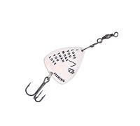 PartyKindom Stainless Steel Fishing Lure Guitar Pick with Treble Hooks I Love You More Than You Love Fishing Pattern Durable Design for Deep Water Use