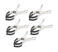 PartyKindom Stainless Steel Indentation Clips Repair Tool for Saxophone Clarinet, Press Key Covers, Make Pads Tighter and Airtight, Non-Slip Leather Case, Saxophone Accessories