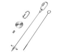 PartyKindom Stainless Steel Parrot Food Holder and Bird Treat Skewers, Large Size Vegetable Sticks for Bird Cage Feeding, 2pcs Set for Budgie and Parakeet Foraging Toys