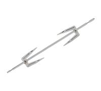 PartyKindom Stainless Steel Rotisserie Chicken Fork for Oven Use, with Uniform Heating and Easy to Clean Design, Kitchen Accessory for Roasting and Grilling Poultry