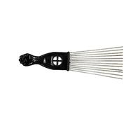 PartyKindom Steel Pin Comb for Slick Styling Wide Comb Rake Design for Detangling Thick Hair and Shaping Curls Black