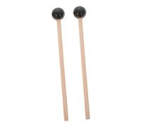 PartyKindom Steel Tongue Drum Mallets Set of 2 Wood Percussion Drum Sticks Black Handles for Adults Xylophone Mallets Suitable for Musical Instruments Playing