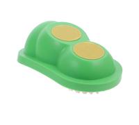 PartyKindom Sticky Wall Mounted Cat Grooming Comb Plastic Self Massaging Scratcher for Cats and Kittens Space Saving Pink Pea Shaped Design for Scratching Grooming and Play