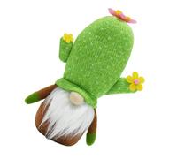 PartyKindom Summer Gnomes Decoration: Plush Succulent Gnome Doll Decoration Green Cactus Scandinavian Tomte Stuffed Figurine Farmhouse Decor for Kitchen Tiered Tray