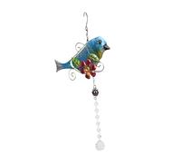 PartyKindom Summer Sun Catcher Pendant Elegant Iron Decor with Bird Theme Durable Crystal Hanging Ornament for Home and Window Decoration
