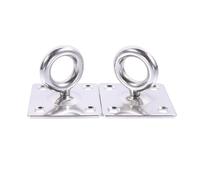 PartyKindom Suspension Hook Eye Plate Hanger 2pcs M8 Stainless Steel