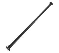 PartyKindom Telescopic Shower Curtain Rod Extendable Bathroom Rod Curtain Pole for Bathroom Stainless Steel Black