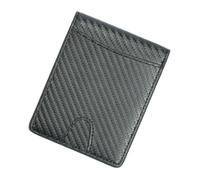 PartyKindom Texture Theft Mens Wallet with Coin Pocket and Card Holder Change Purse for Ids Banknotes and Cash Portable Black Wallet for Everyday Carry