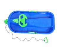 PartyKindom Thickened Outdoor Ski Board Sled with Steering Wheel and Brake for Adults Winter Sledge Enhancing Safety and Motor Skills Development
