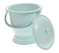 PartyKindom Thickened Portable Spittoon with Lid Practical Urinal Bucket for Home Use Durable Chamber Pot Easy to Clean Urine Pot for Adults