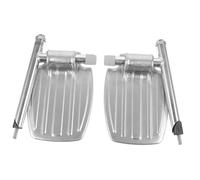 PartyKindom Thickened Wheelchair Footrest Pedal with Support Bar Stable Replacement Leg Rest for Mobility Improvement Lightweight Footplate for Users with Lower Limb Disorders