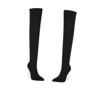 PartyKindom Thigh High Boots for Women Autumn Winter Knee Above Long Boots with Thin High Heel Design Comfortable Warm Material Elegant Over-the-knee Footwear for Ladies