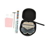 PartyKindom Transparent Crystal Thumb Piano Kalimba Tone Clover Shape Finger Piano Portable Musical Instrument for Beginners with Comfortable Arc Design and Lightweight Build