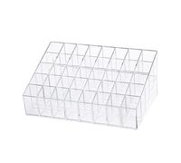 PartyKindom Transparent Lipstick Rack Cosmetic Organizer Stand for Desktop Storage Practical Lip Gloss Holder and Nail Polish Container Makeup Display for Neat and Tidy Dressing Table