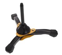 PartyKindom Tripod Clarinet Stand Compact Holder for Wind Instruments Enhanced Stability with Thickened Design Durable Construction Stylish Yellow