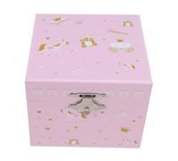 PartyKindom Unicorn Music Boxes for Jewelry Organizer Musical Jewelry Organizer Bracelets for Necklaces Storage Case Storage Case Pink