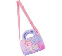 PartyKindom Unicorn Plush Bag Handbag Fluffy Plush Crossbody Pouch Portable Decorative Cartoon Style Small and Bag for Party and Shopping