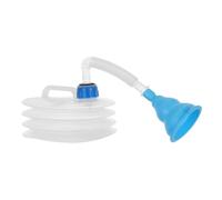 PartyKindom Unisex Portable Car Urinal Bottle with Folding Hose and Funnel Reusable Travel Potty for Men Women Emergency Outdoor Camping Essential