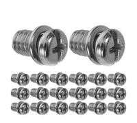 PartyKindom Universal Ceiling Fan Blade Screws for Secure Blade Fastening and Vibration Resistance Installation 50pcs 1/4-20x3/8 Inch Carbon Steel with Cross Recessed Head