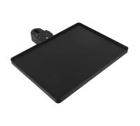 PartyKindom Universal Microphone Stand Tray with Stable Design and Versatile Placement, Plastic Clamp-on Shelf for Table Microphone Stand, for Live Streaming and Recording Sessions